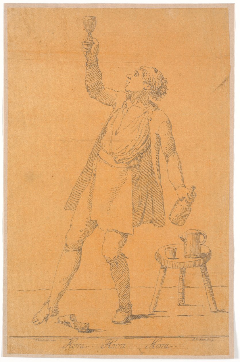 Portrett av Jens Juel? Lime av Johannes Wiedewelt