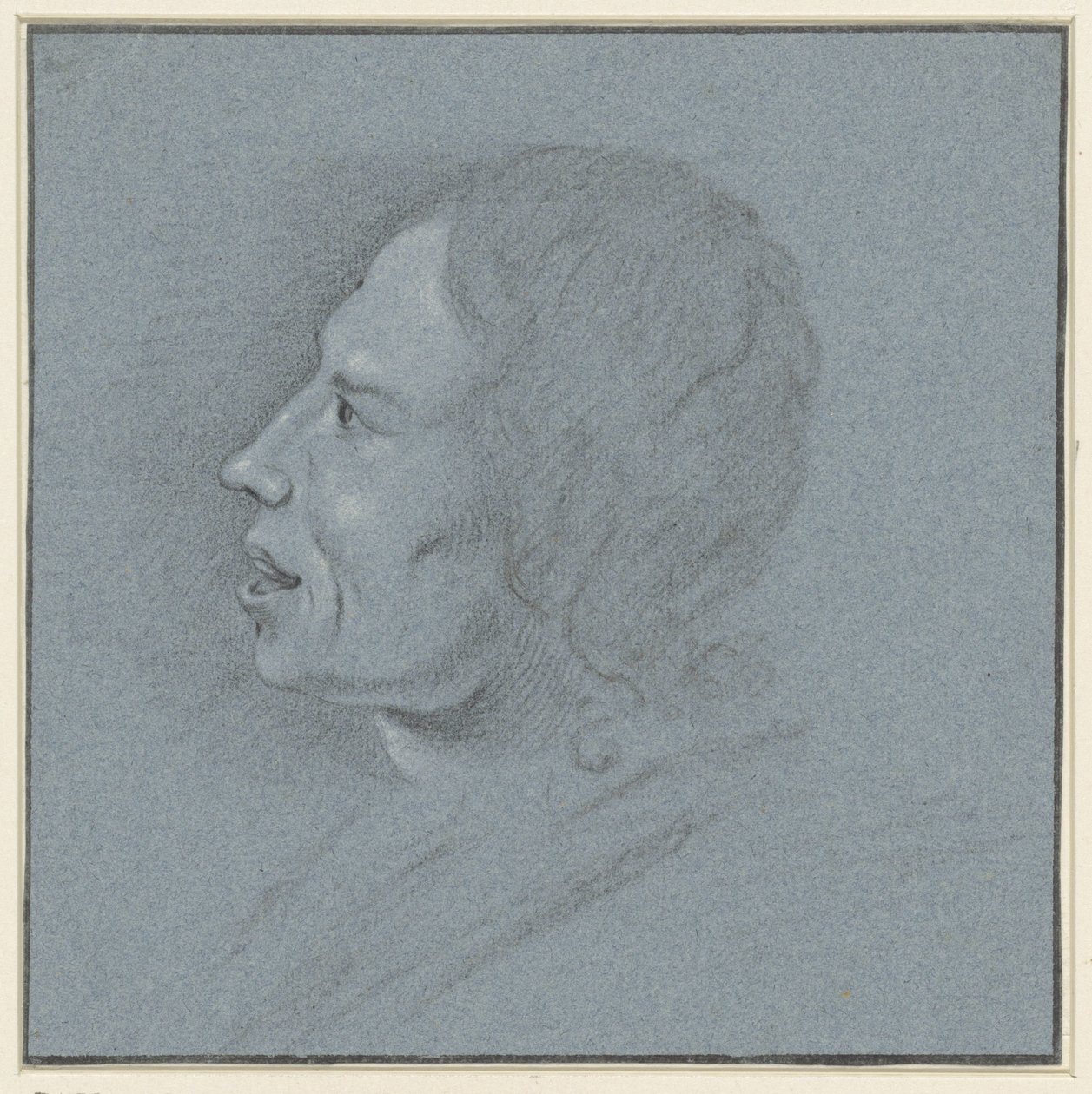 Selvportrett av kunstner Johannes Ziesenis av Johannes Ziesenis