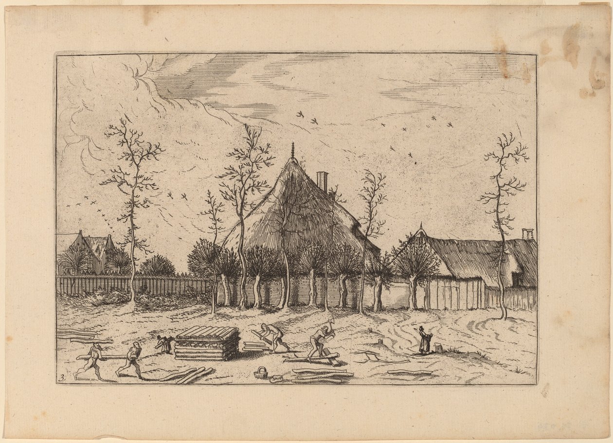 Gård av Johannes and Lucas van Doetechum after Master of the Small Landscapes