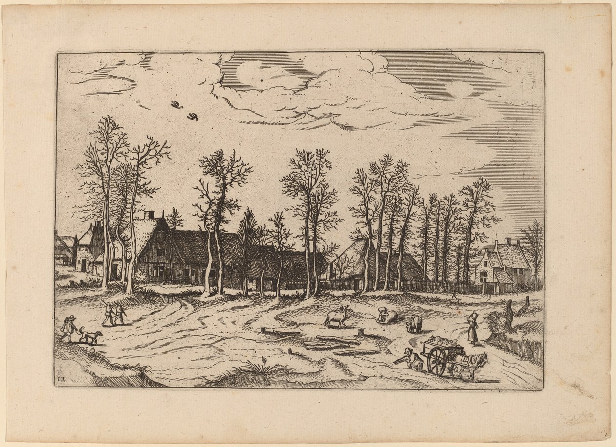 Gårder av Johannes and Lucas van Doetechum after Master of the Small Landscapes