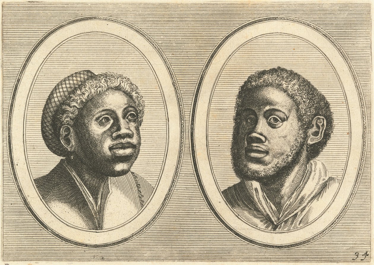 "Bruyntje Springh-in'-t- Bed" og "Flip de Duyvel" av Johannes and Lucas van Doetechum after Pieter Bruegel the Elder