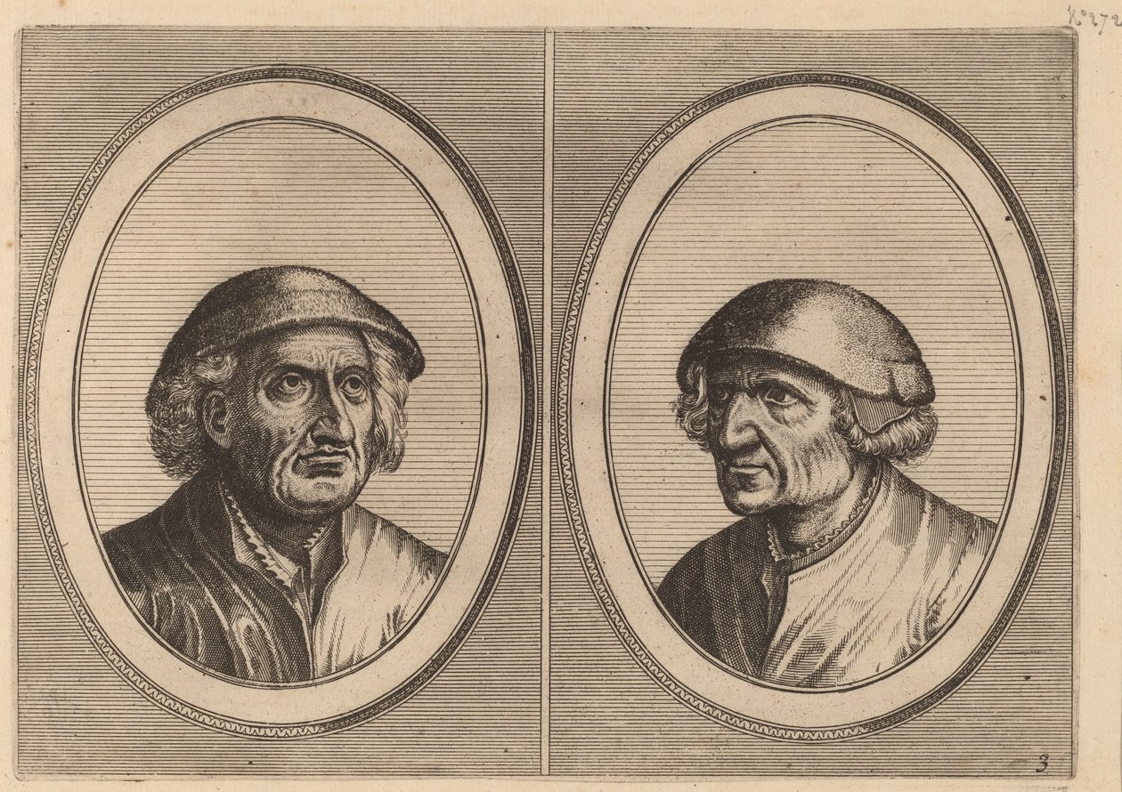 "Hans Onvertsaeght" og "Koen Slock-speck" av Johannes and Lucas van Doetechum after Pieter Bruegel the Elder