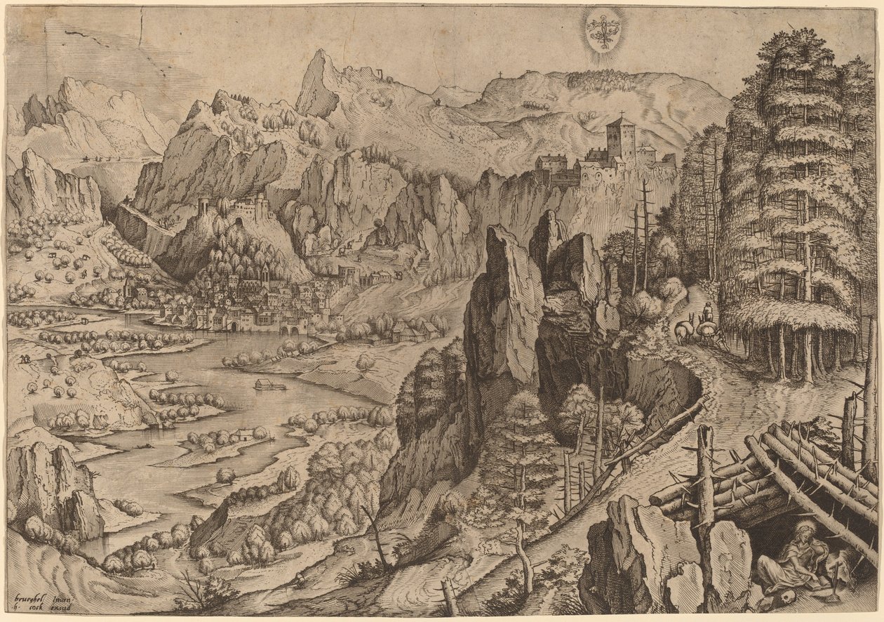 Den angrende Magdalena av Johannes and Lucas van Doetechum after Pieter Bruegel the Elder