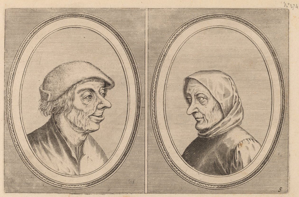 "Mondighe Melis" og "Smeerighe Els" av Johannes and Lucas van Doetechum after Pieter Bruegel the Elder
