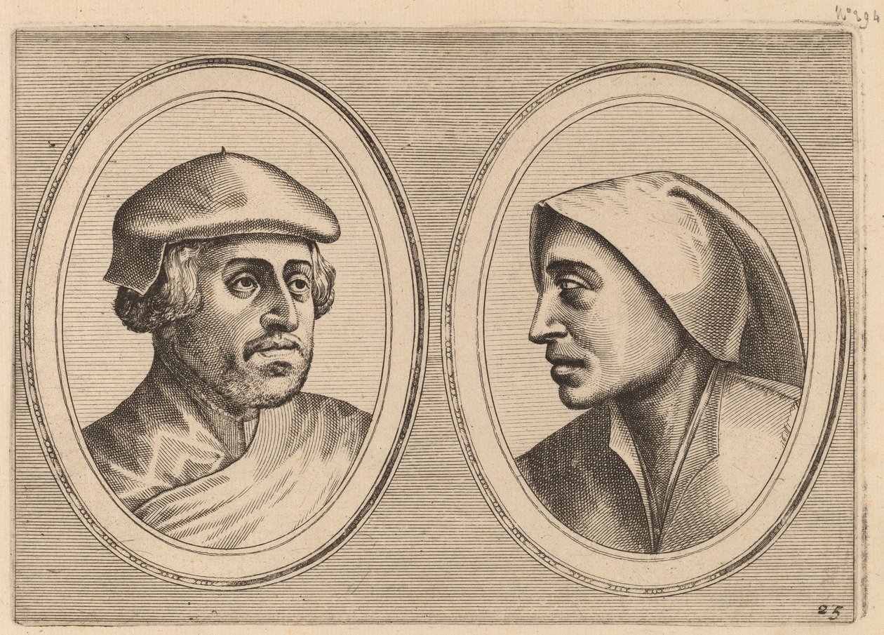 "Sincere Lammert" og "Deughdighe Geertruyd" av Johannes and Lucas van Doetechum after Pieter Bruegel the Elder