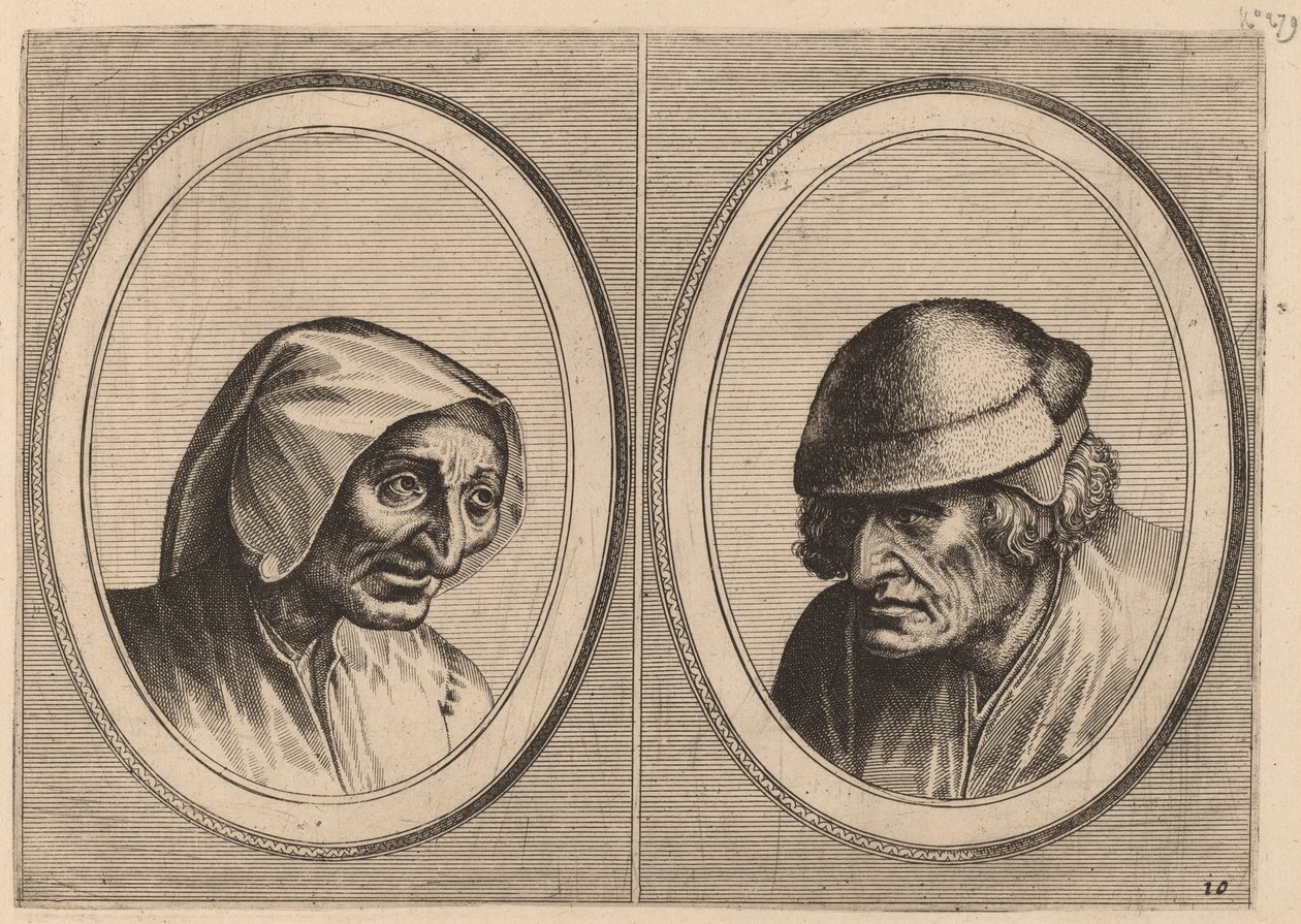"Whethered Nel" og "Jan Afterlam" av Johannes and Lucas van Doetechum after Pieter Bruegel the Elder