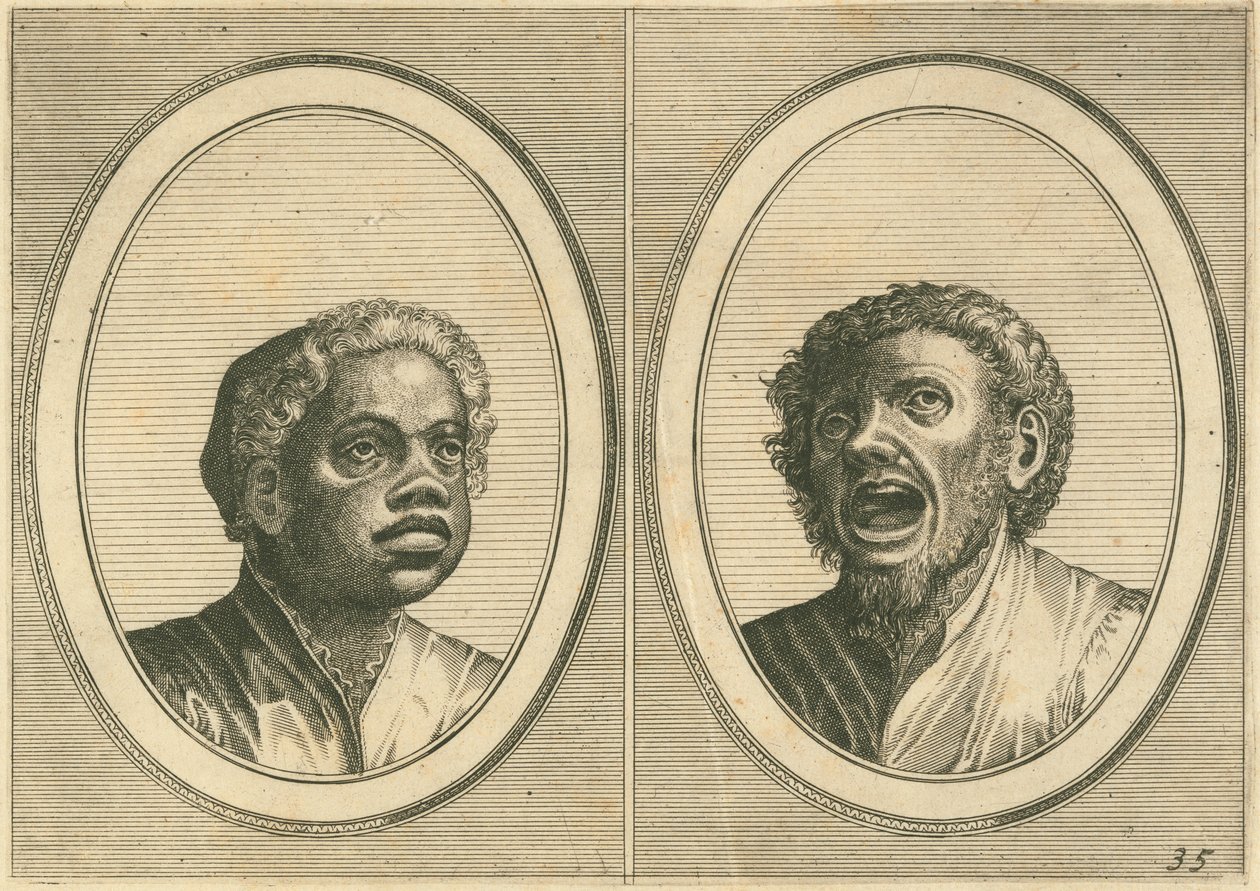 "t Moye Molletje" og "Melis Bocke-baert" av Johannes and Lucas van Doetechum after Pieter Bruegel the Elder