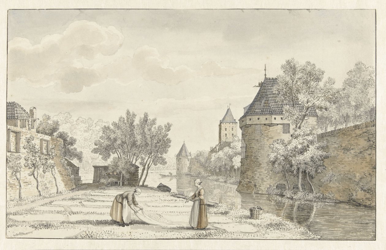 Utsikt over Plompetoren i Utrecht av Johannes de Bosch