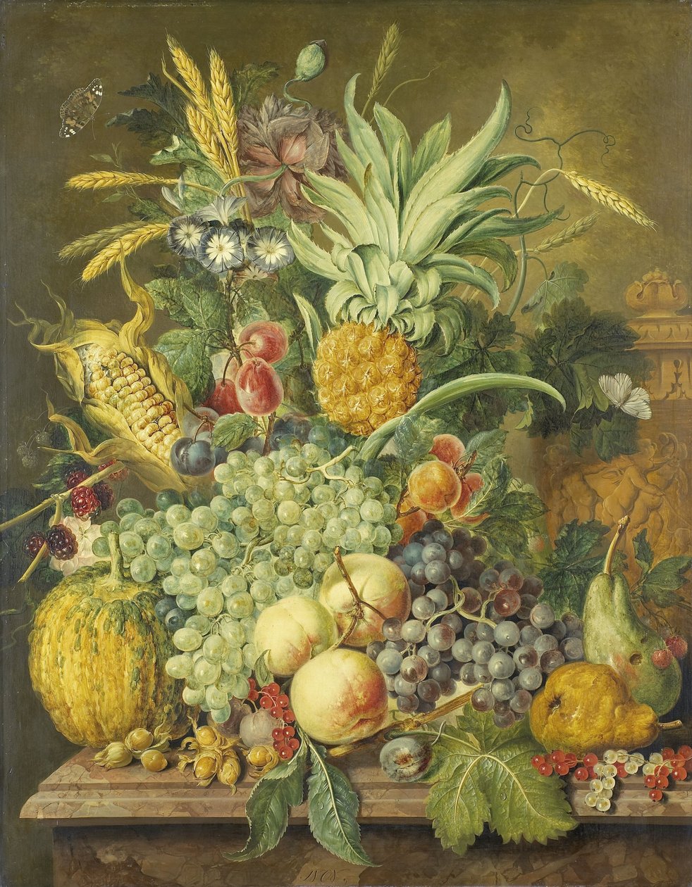 Stilleben med frukt av Johannes or Jacobus Linthorst
