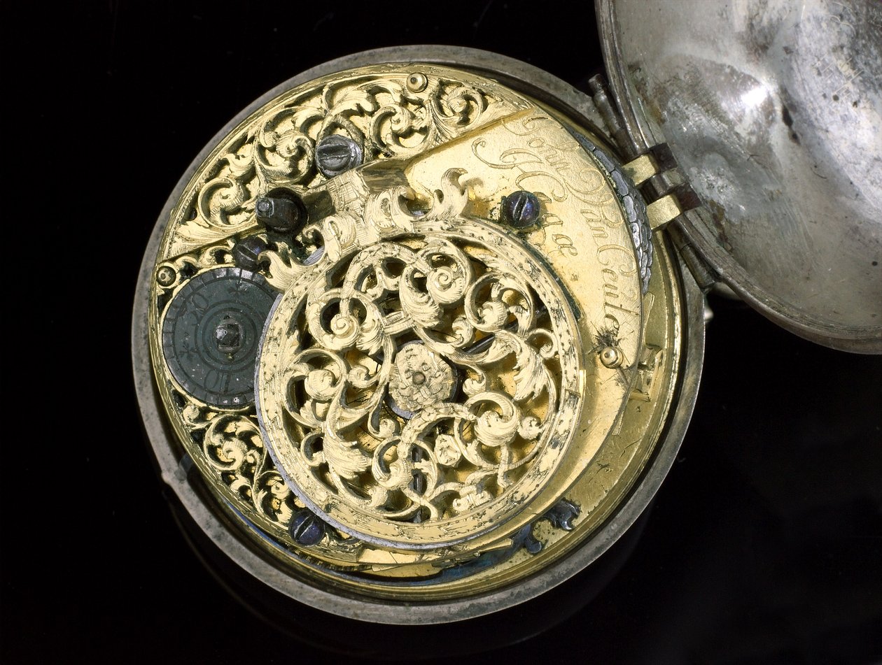 Verge klokke. Haag, ca. 1695 (metall) (se også 259582-83) av Johannes van Ceulen