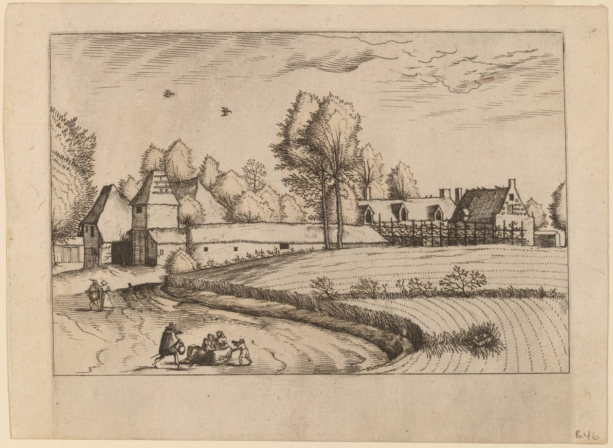 Landhus av Johannes van Doetechum, the Elder and Lucas