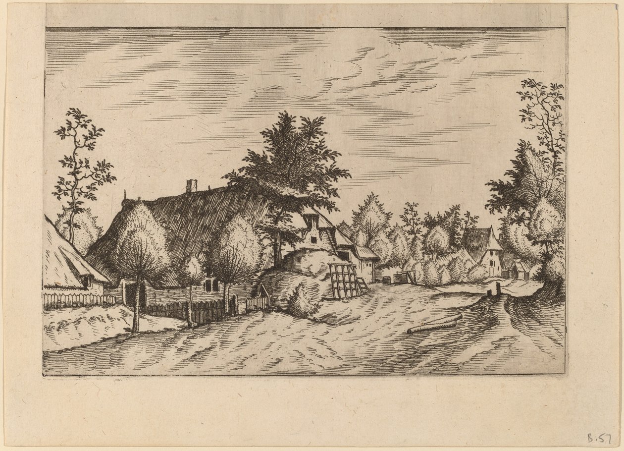 Landsbygate av Johannes van Doetechum, the Elder and Lucas