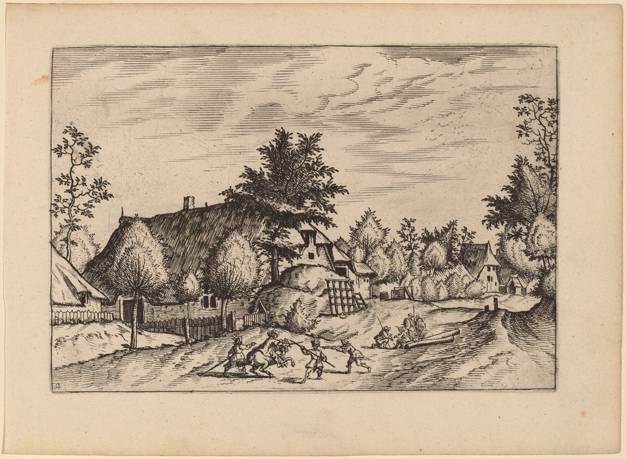 Landsbygate av Johannes van Doetechum, the Elder and Lucas