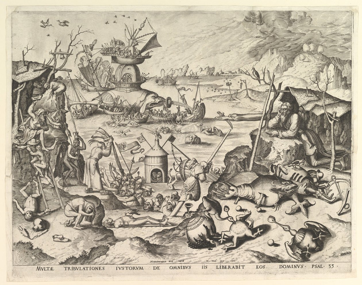 The Temptation of St. Anthony.n.d. Skapere: Johannes van Doetecum I, Lucas van Doetecum. av Johannes and Lucas van Doetecum