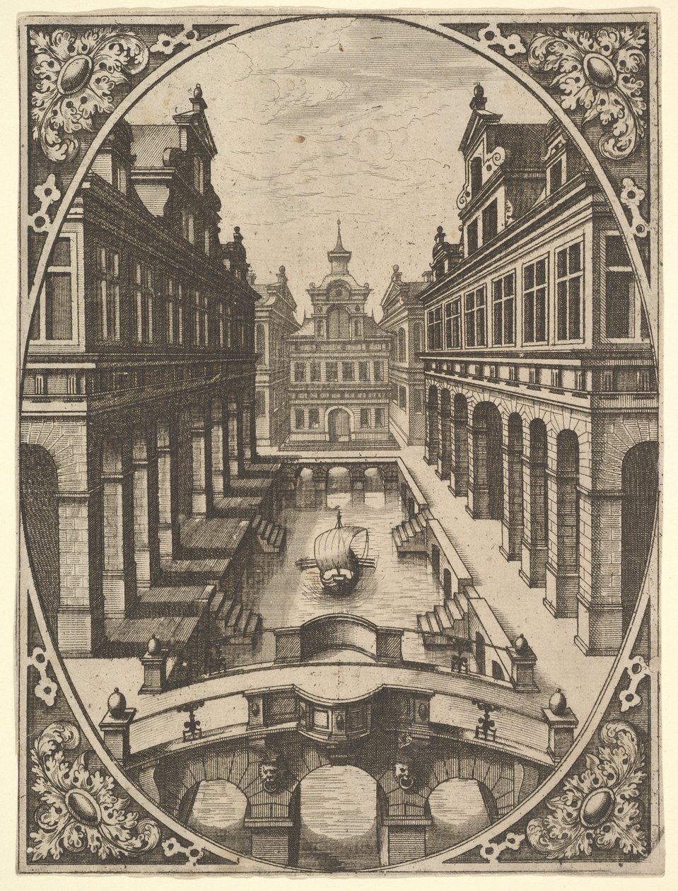 Plate fra Scenographiae..., ca. 1560. av Johannes van Doetecum I