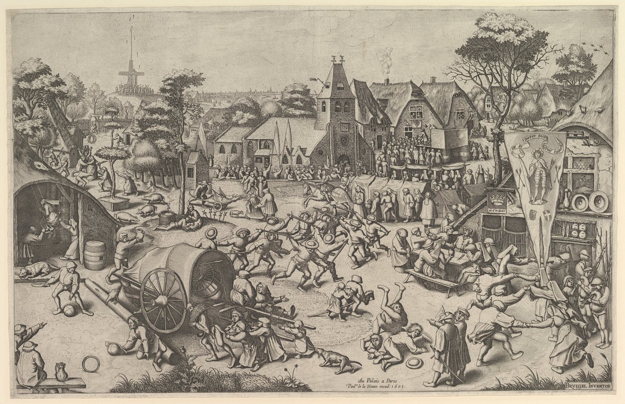 Kermis of Saint George, ca. 1569, trykt 1601. av Johannes van Doetecum I