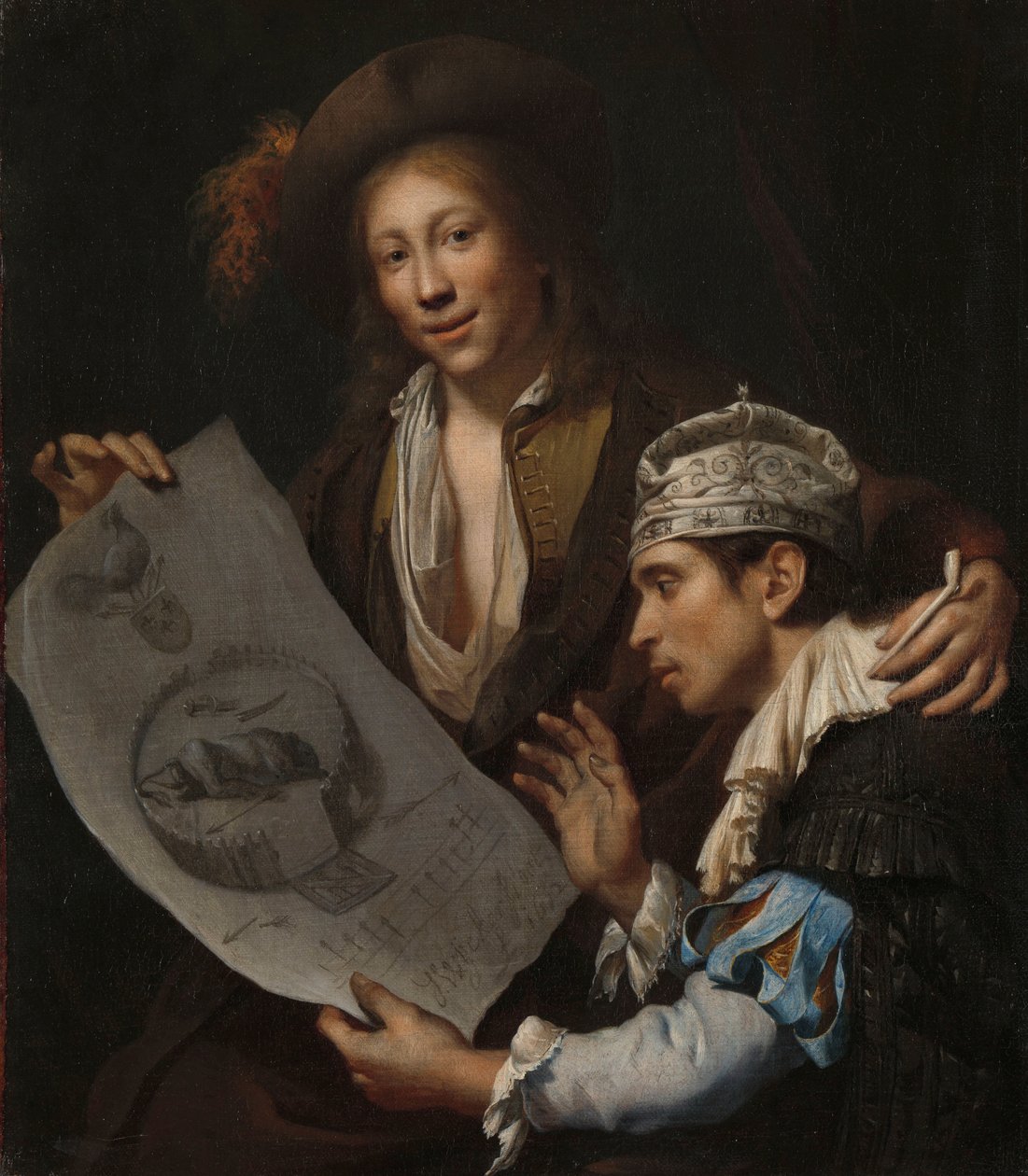 Allegori om den franske invasjonen i 1672 Allegori om den franske invasjonen av Nederland i 1672 av Johannes van Wijckersloot