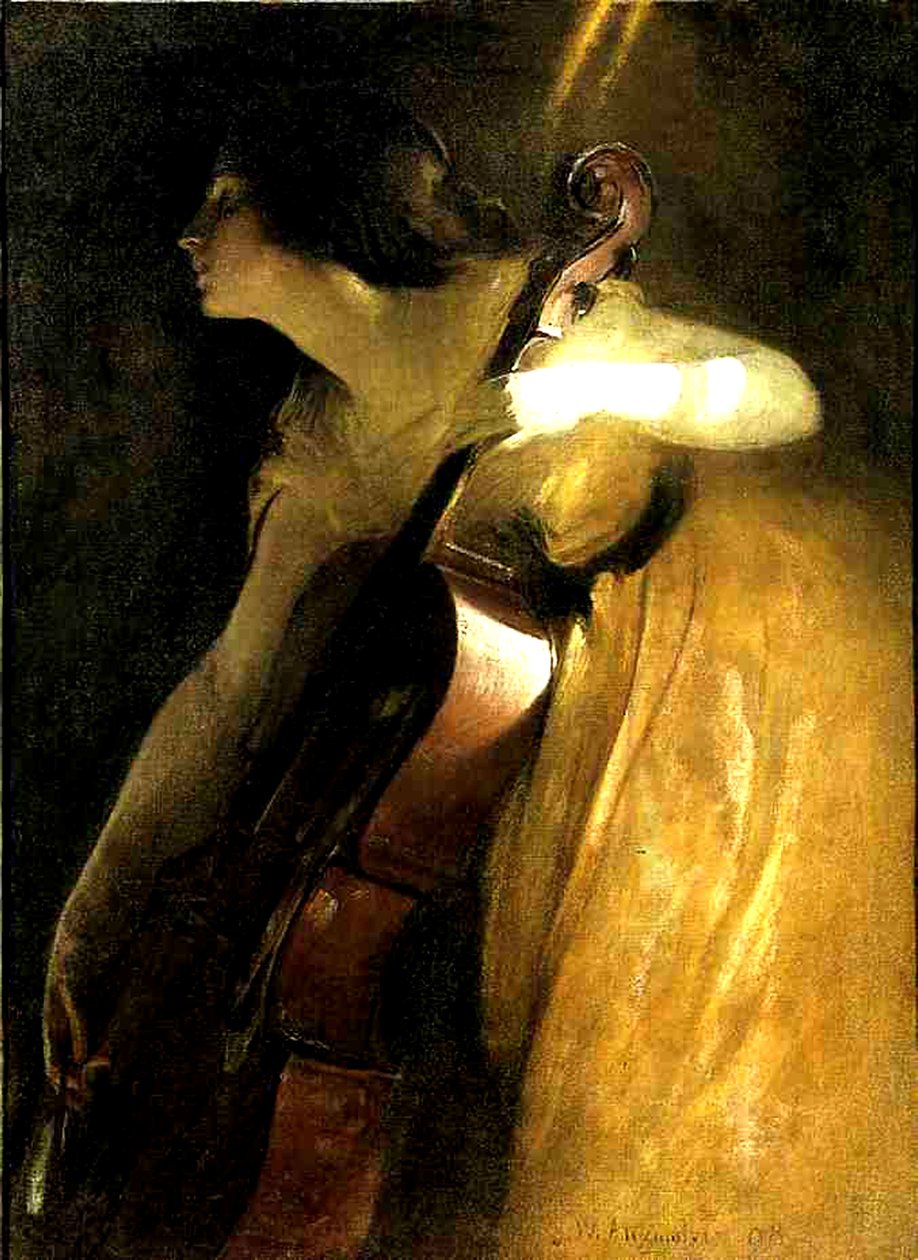 Cellisten, 1898 av John Alexander