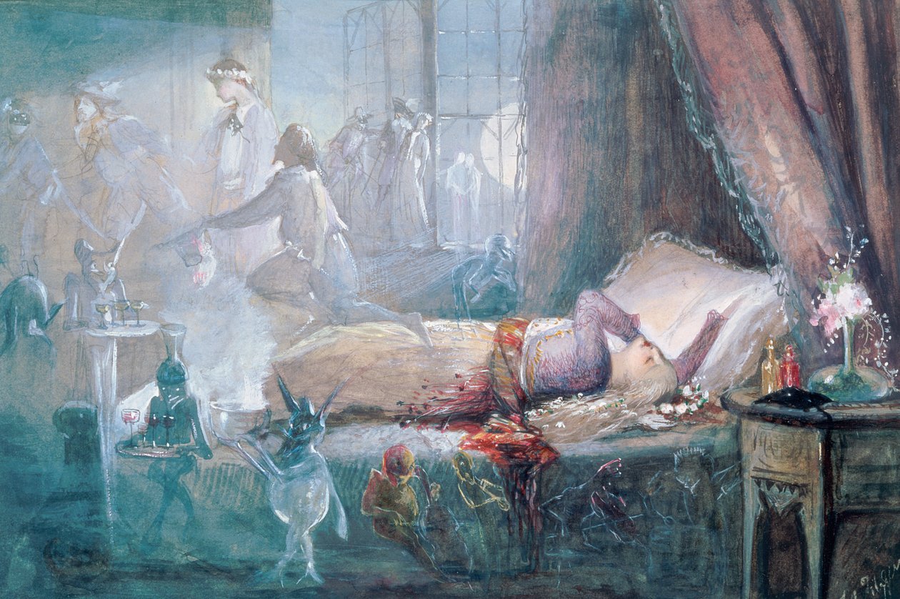 Tingene som drømmer er laget av (se også 109712) av John Anster Fitzgerald