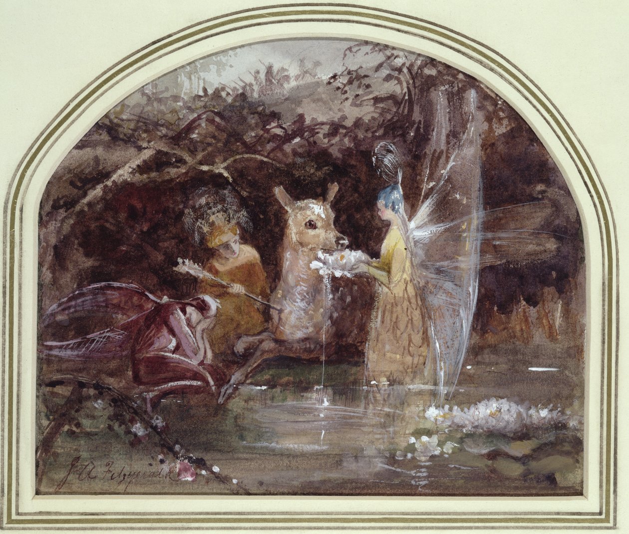 Skadet Faun av John Anster Fitzgerald