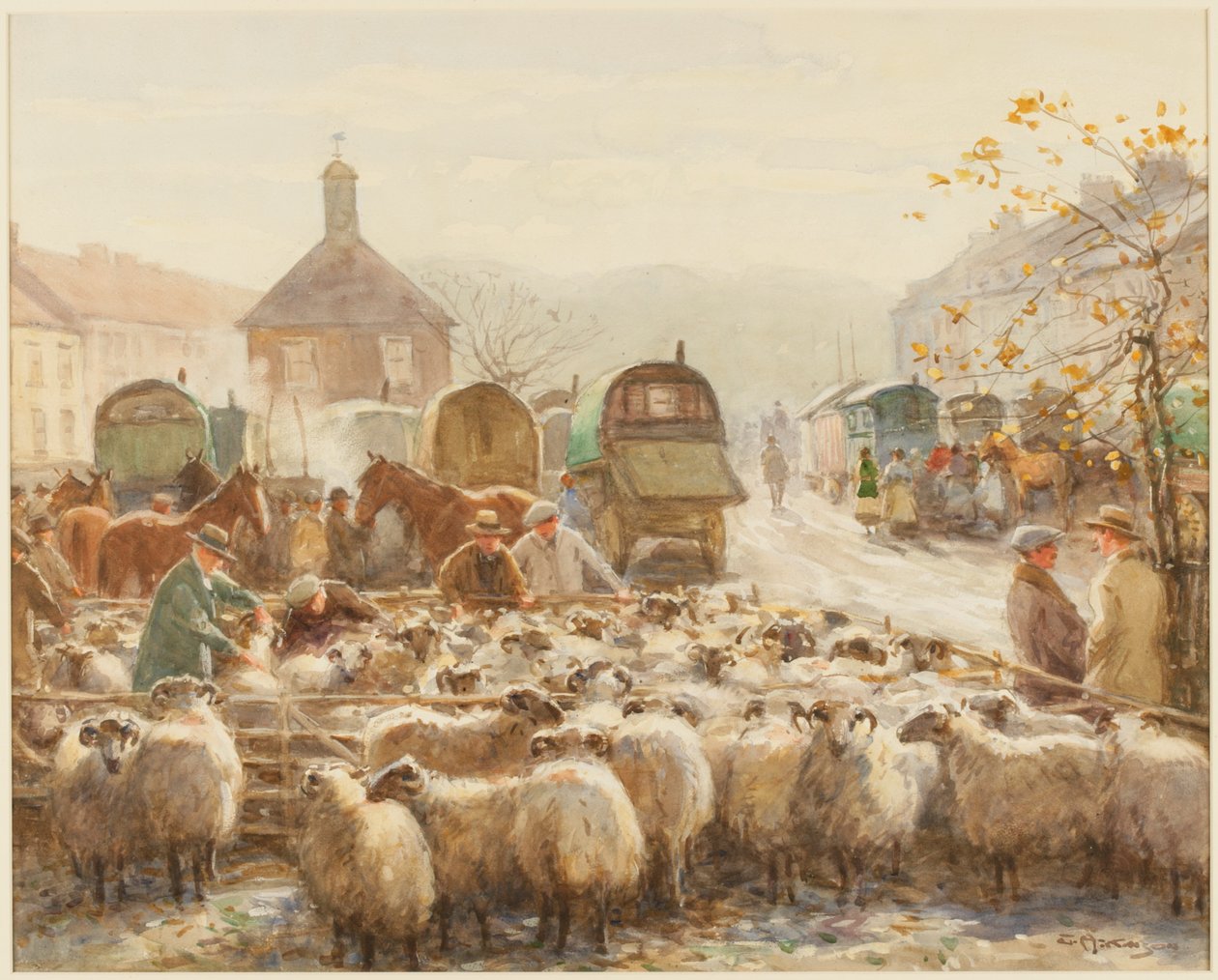 Yarm Fair (kroppsfarge) av John Atkinson