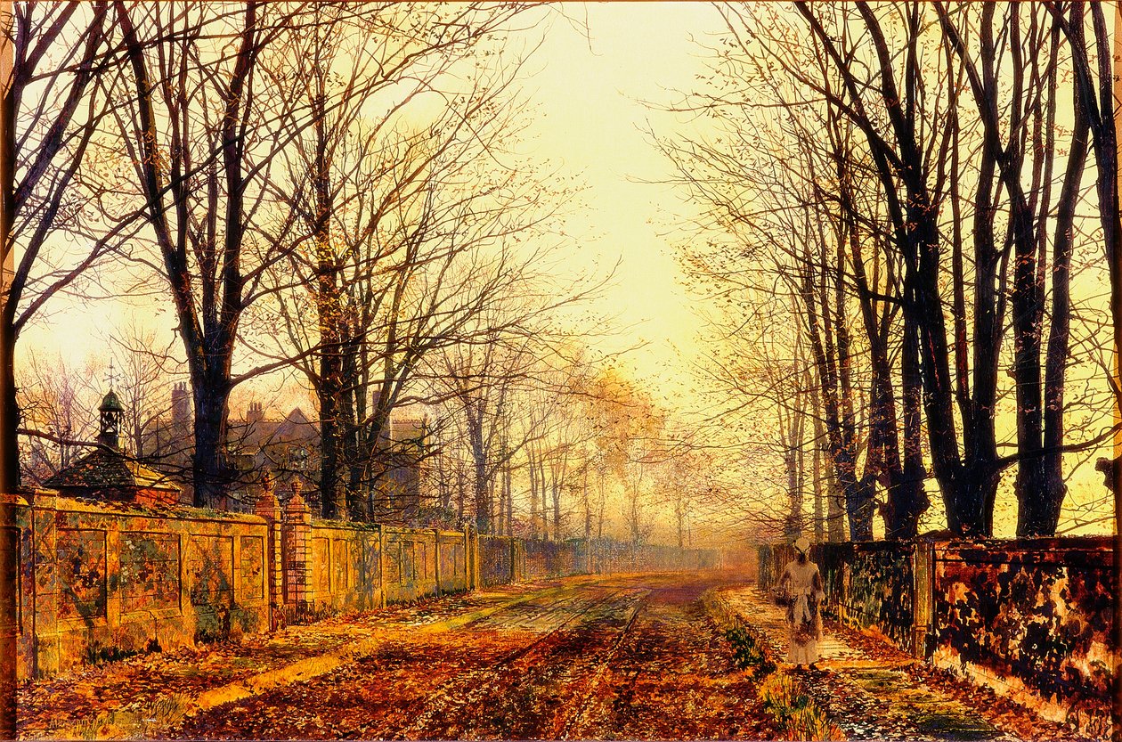 Under ridebuksene, 1892 av John Atkinson Grimshaw