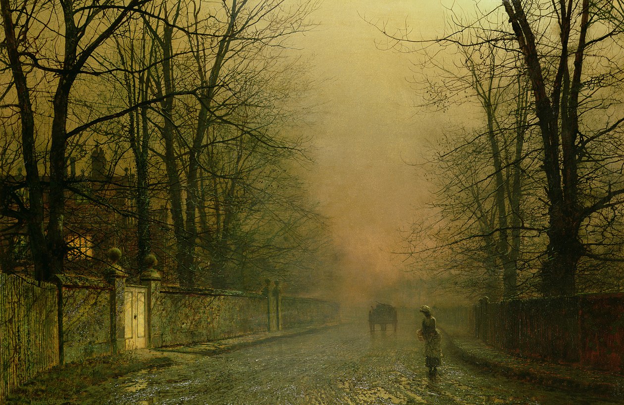 Der de bleke månestrålene dveler av John Atkinson Grimshaw
