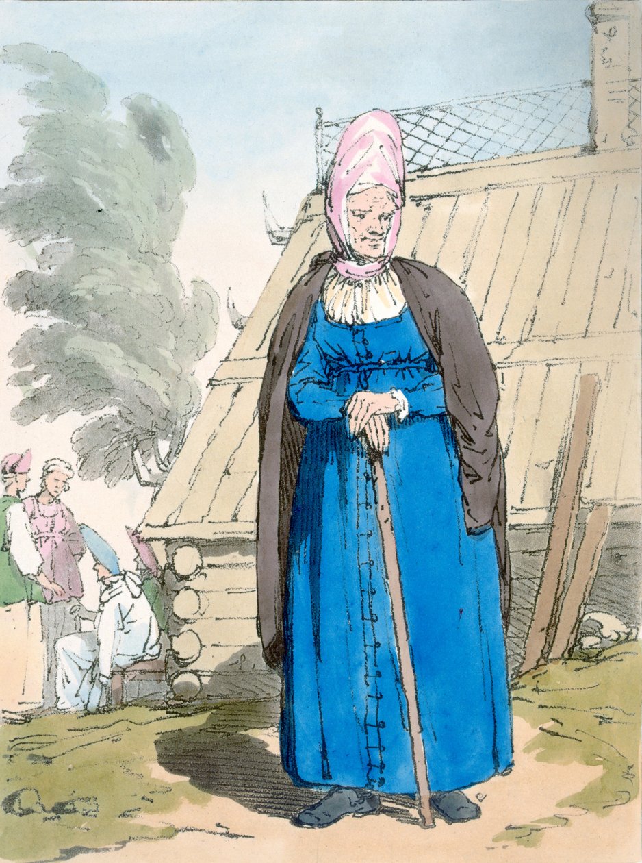 Baba eller gammel kvinne av John Augustus Atkinson