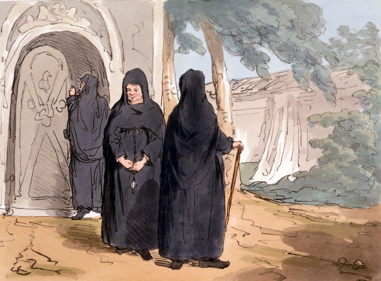 Nonner, 1804 av John Augustus Atkinson