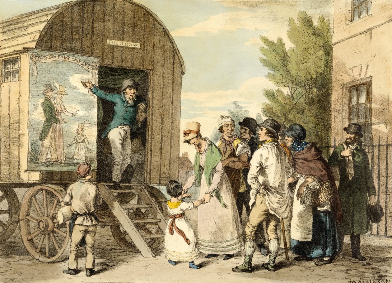 The Show, pub. C. 1821 av John Augustus after Atkinson