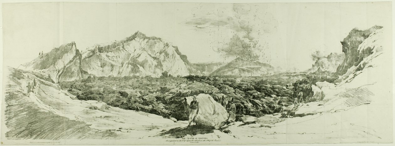 Vesuvs krater av John Auldjo