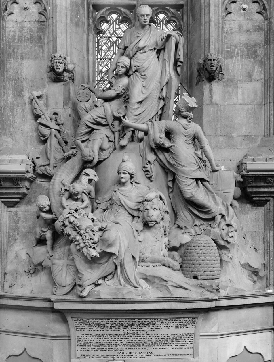 Monument til William Pitt den eldste, 1782 (marmor) av John Bacon