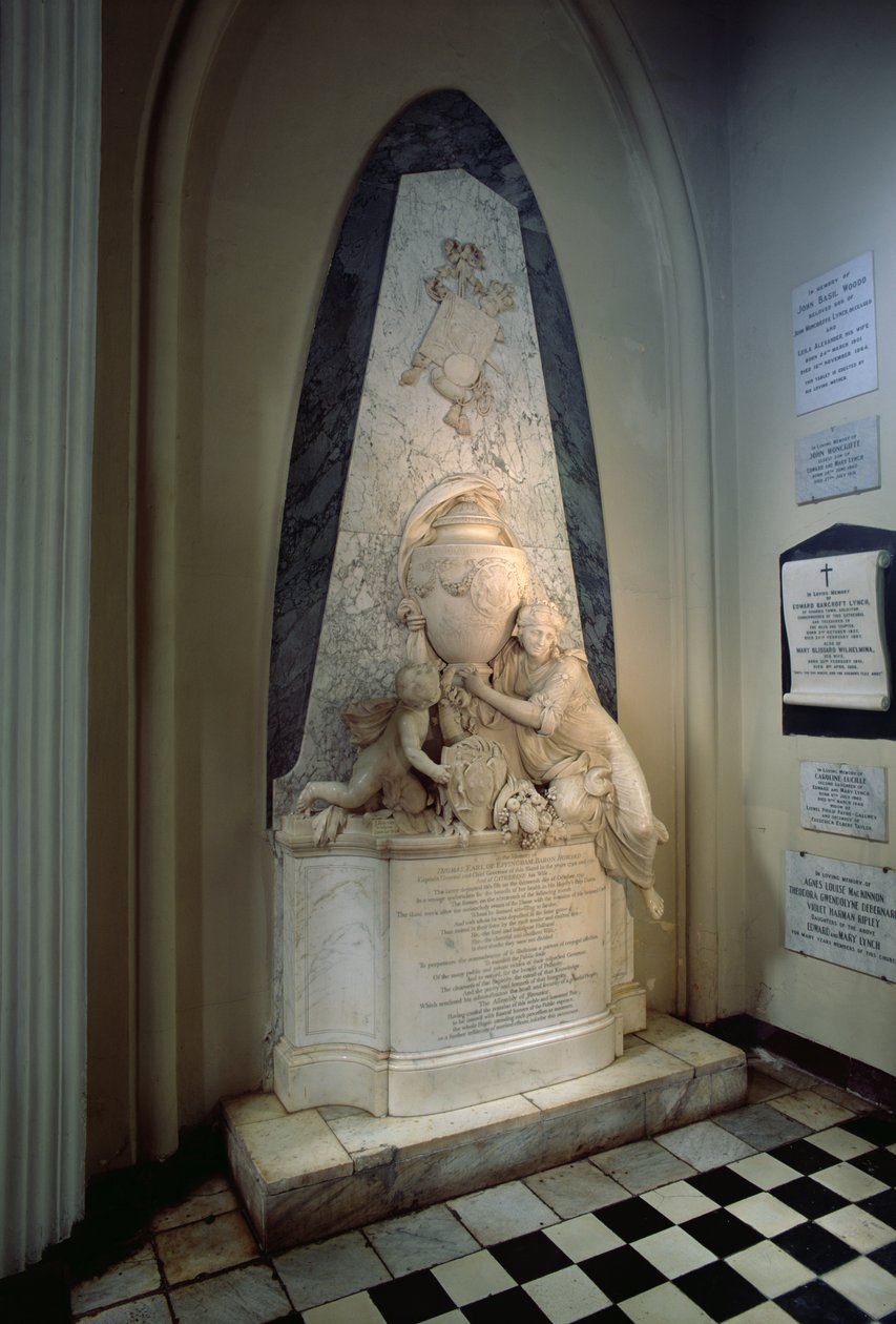 Monument til jarlen av Effingham, 1796 (marmor) av John Bacon