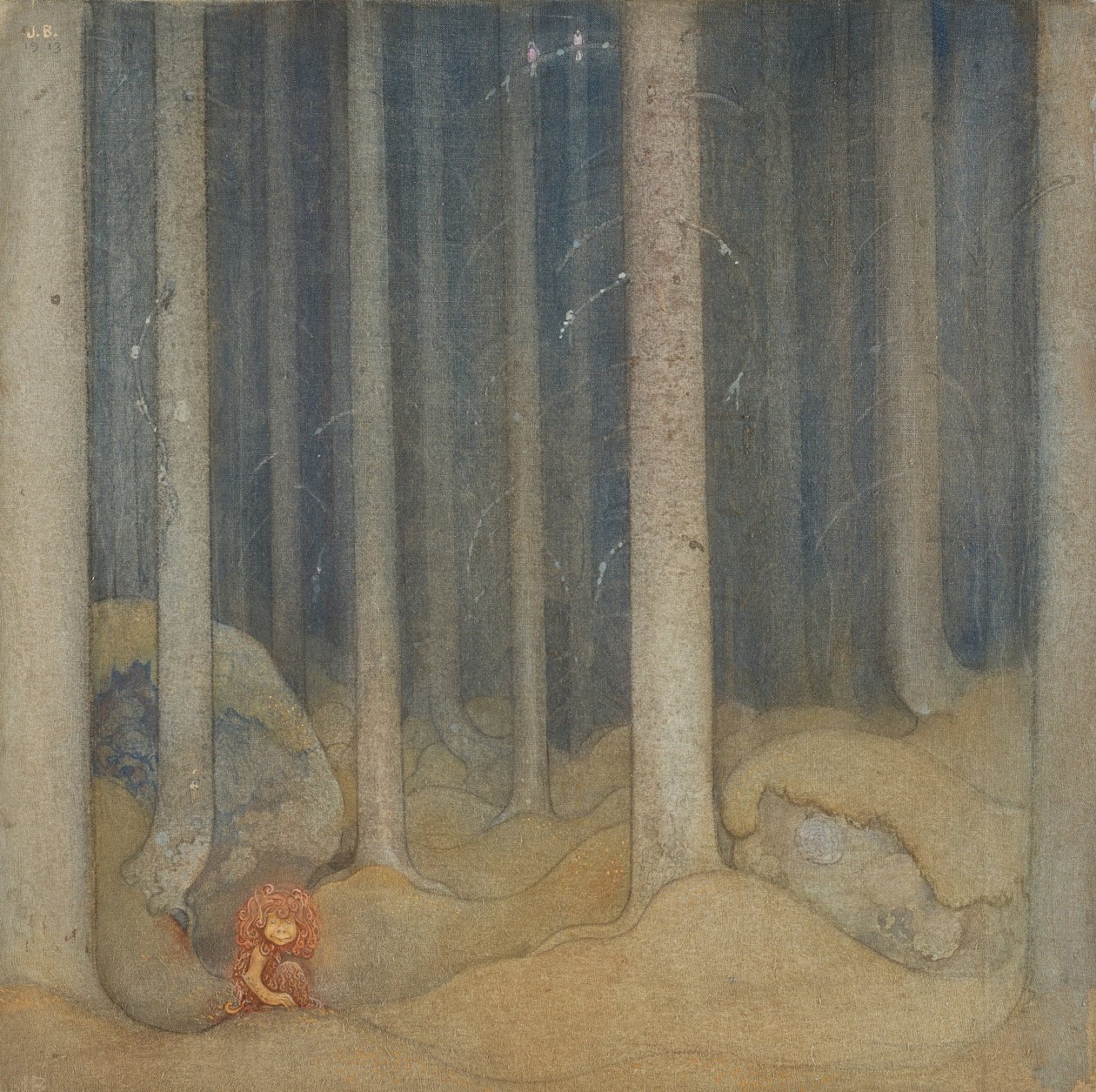 Pukkel i skogen av John Bauer