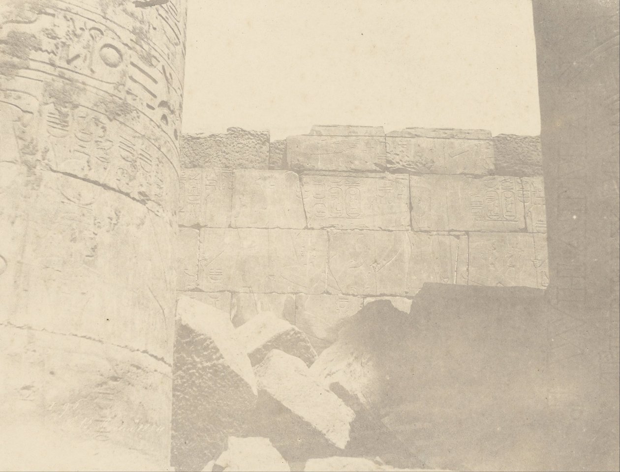 (Karnac, Hypostyle Hall, North Wall (Inside Face) av John Beasly Greene