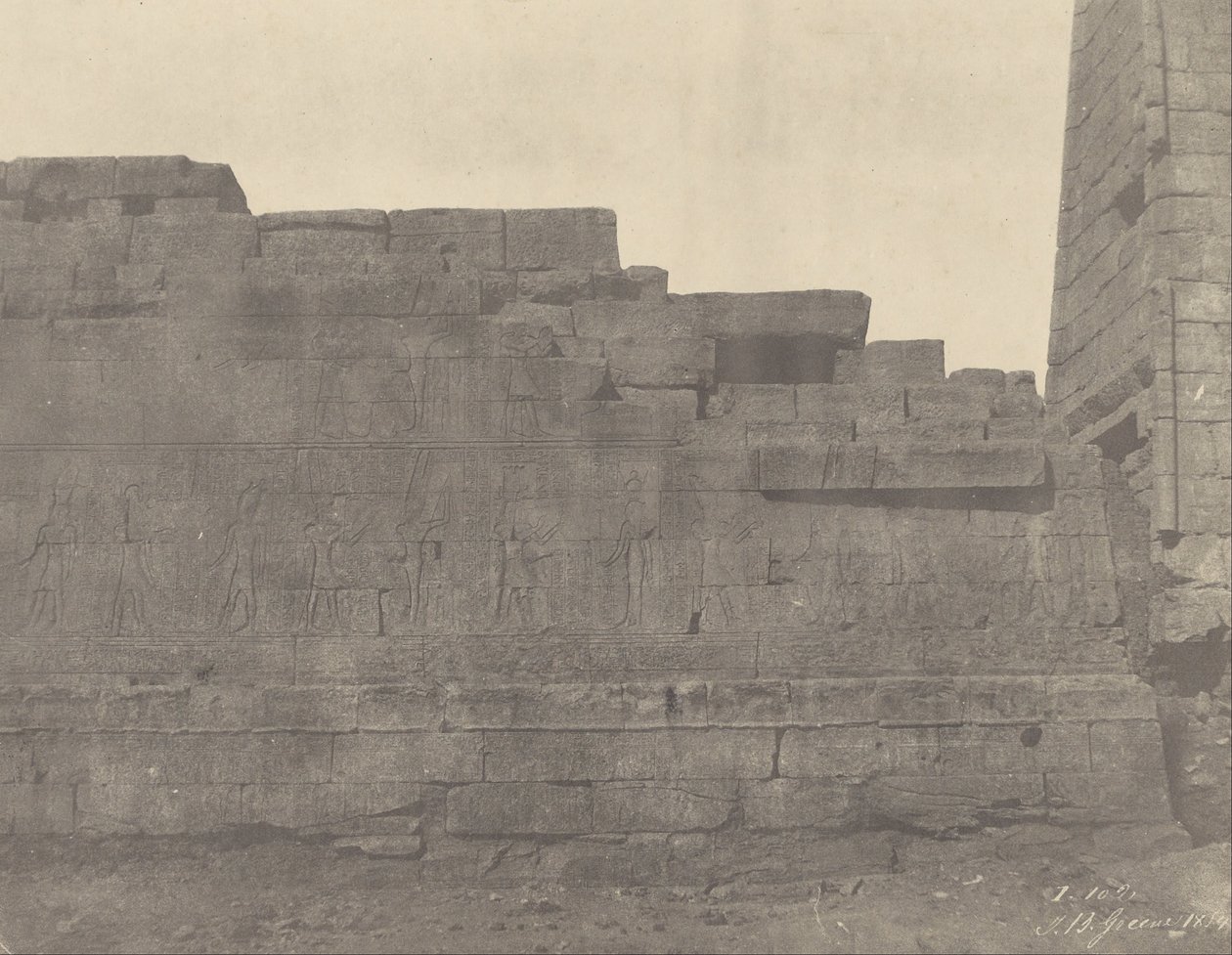 (Karnak, Temple South of Hypostyle Hall, South Wall (Utvendig ansikt)) av John Beasly Greene