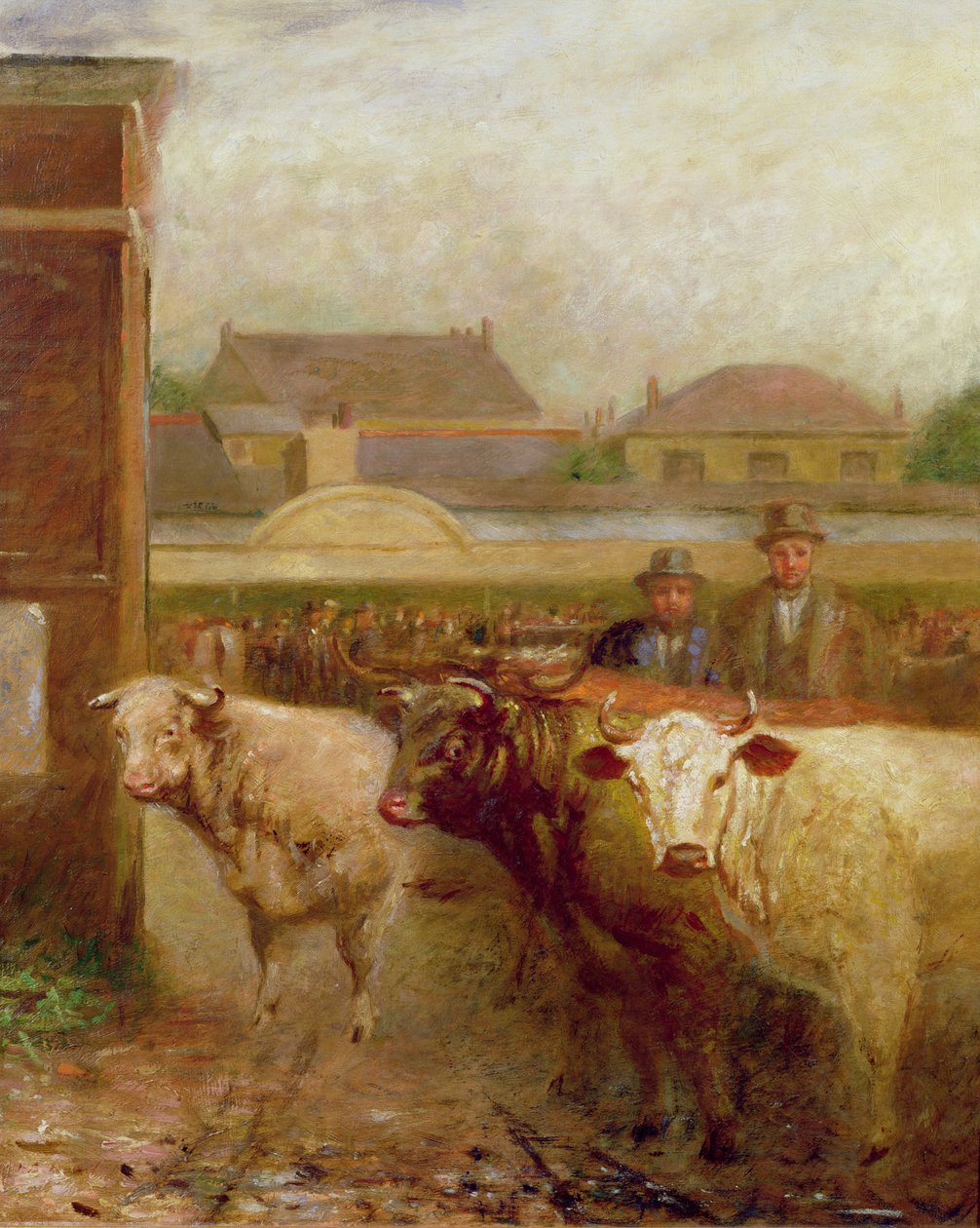Drover Road, Croydon, markedsdag, 1903 av John Burell Read