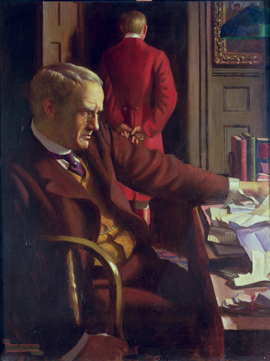 Og han fikk en sønn, og det var ingenting i hans hånd (Predikeren V:14) av John Byam Liston Shaw