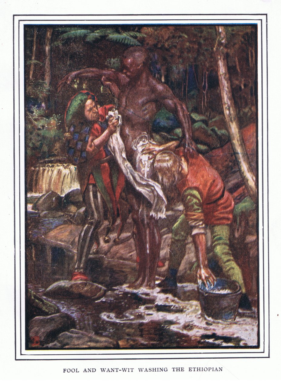 Fool and Want-Wit vasker etiopieren av John Byam Liston Shaw