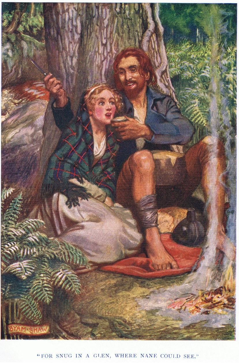 For koselig i en glen, der nane kunne se, 1928 av John Byam Liston Shaw