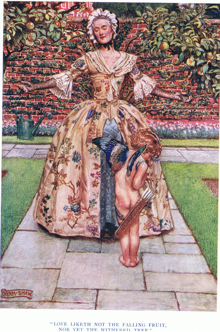 Kjærligheten liker ikke den fallende frukten, heller ikke det visne treet, 1928 av John Byam Liston Shaw