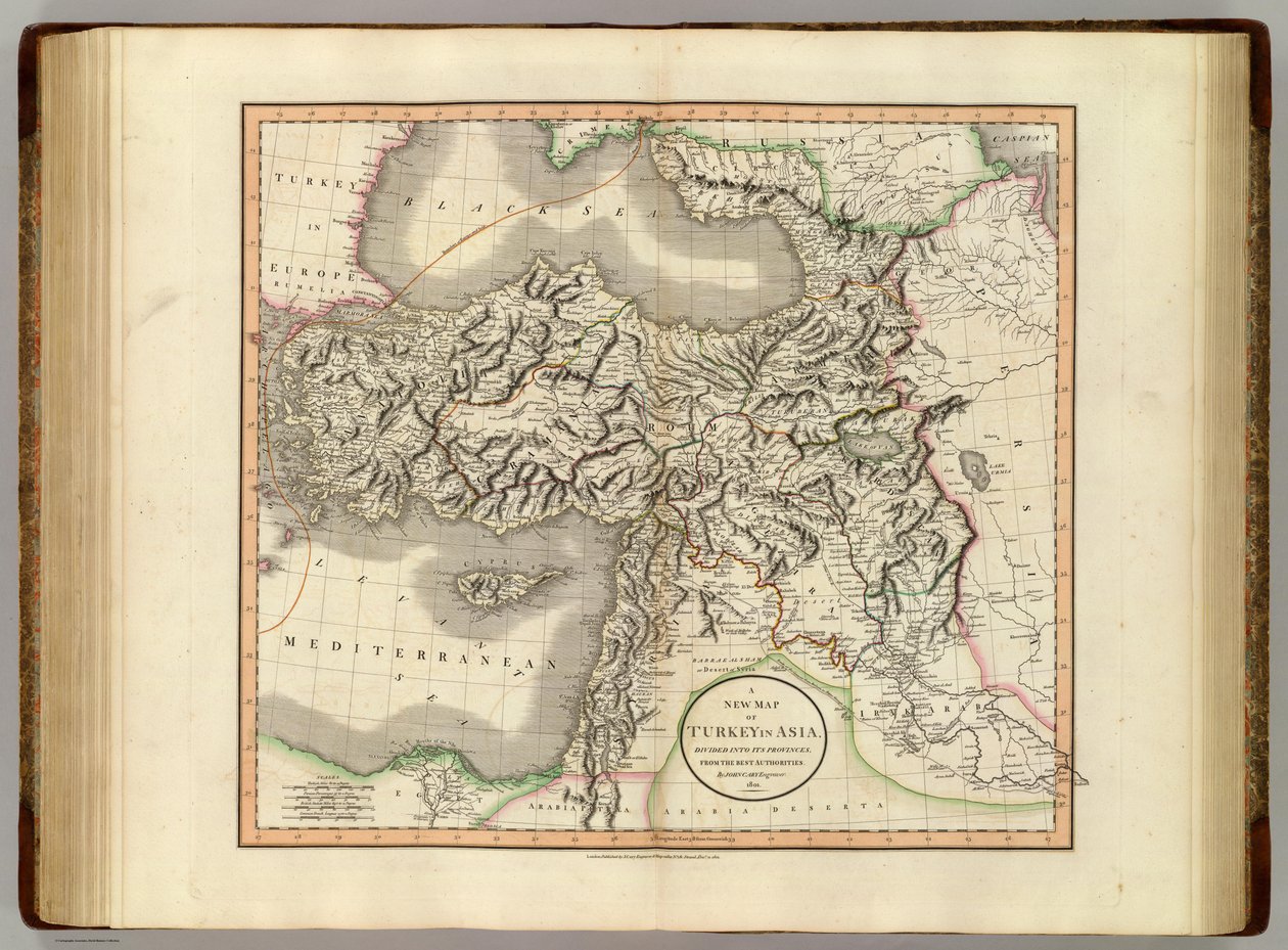 Et nytt kart over Tyrkia i Asia av John Cary
