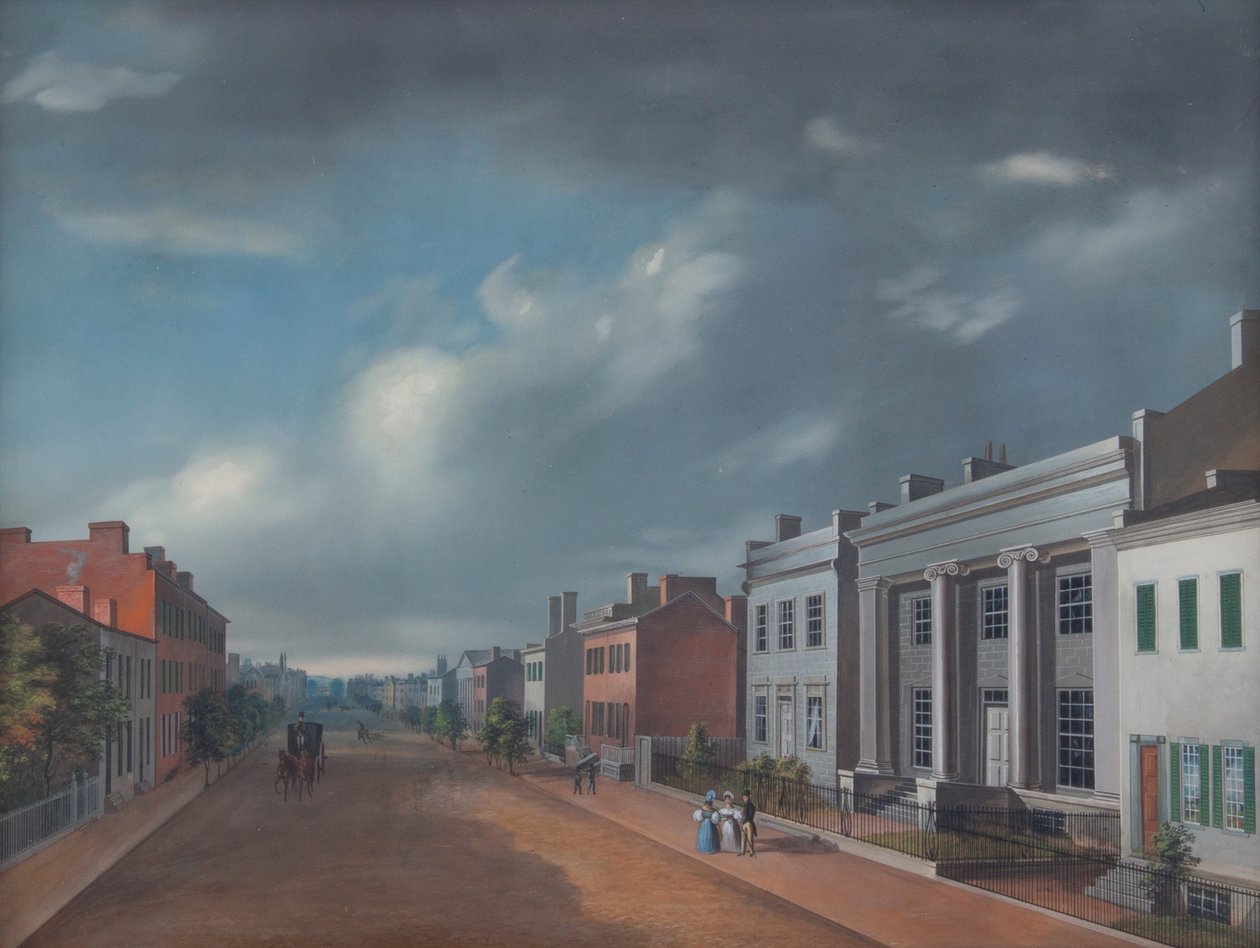 Fourth Street East From Vine av John Caspar Wild