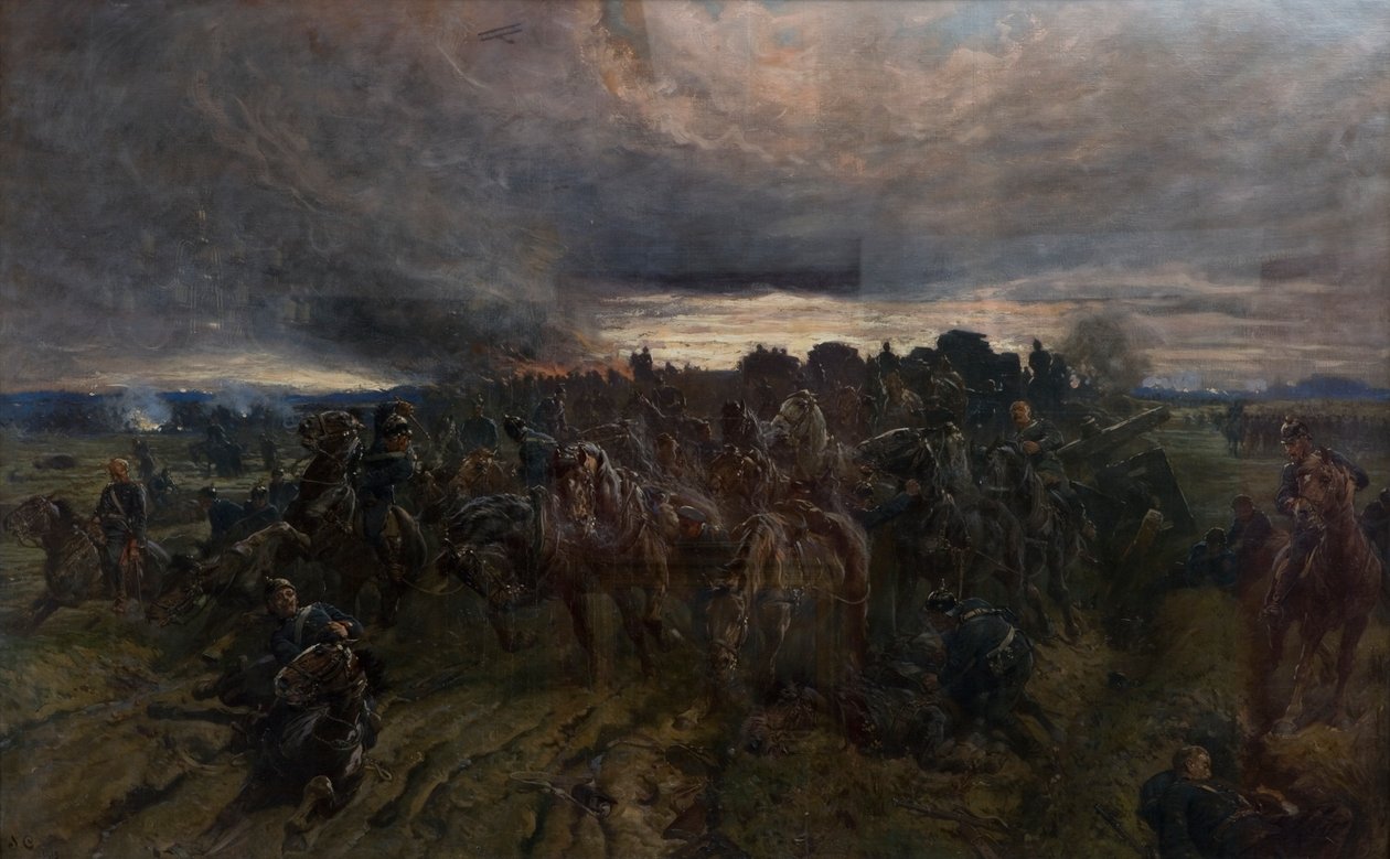 Den tyske retrett fra Marne, 1915 av John Charlton