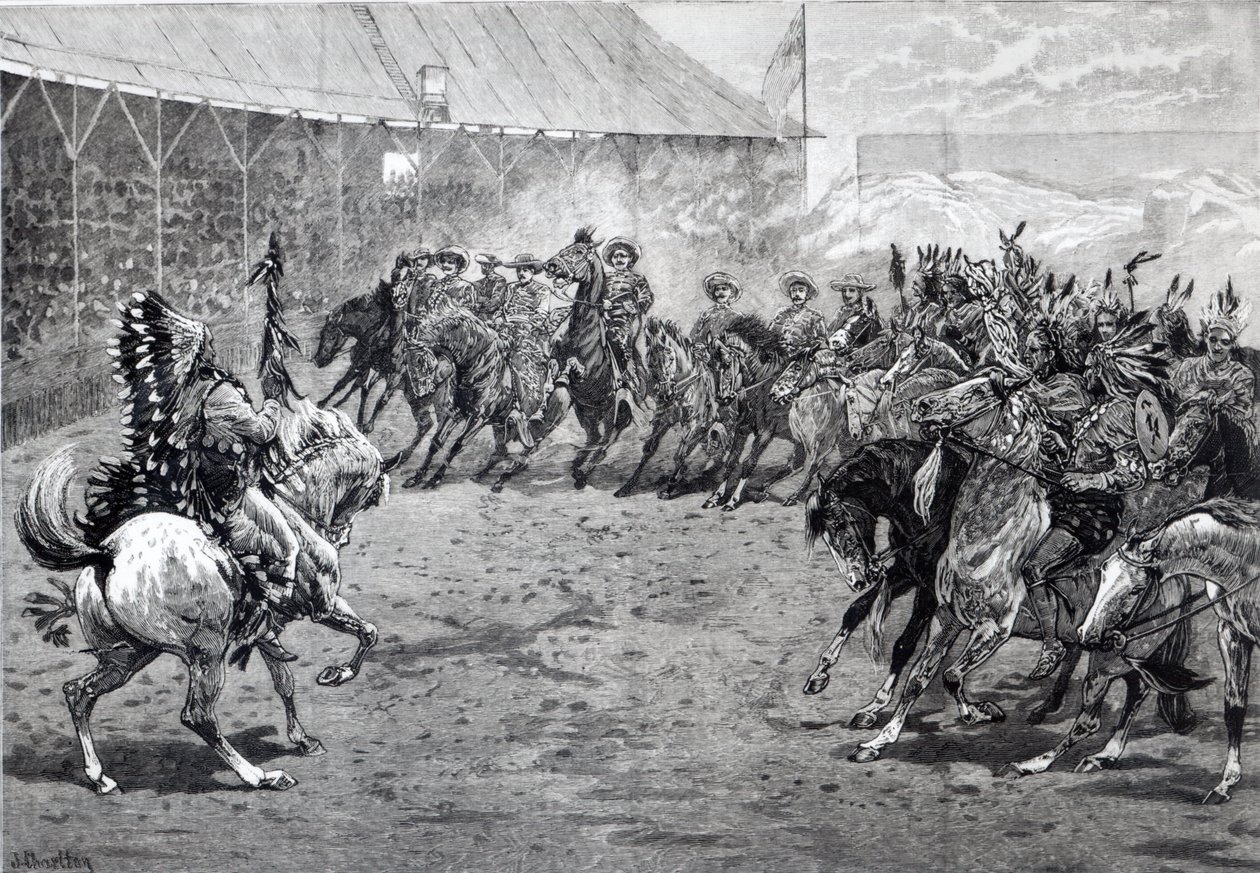 The Wild West Show på West Brompton, 1887 av John Charlton