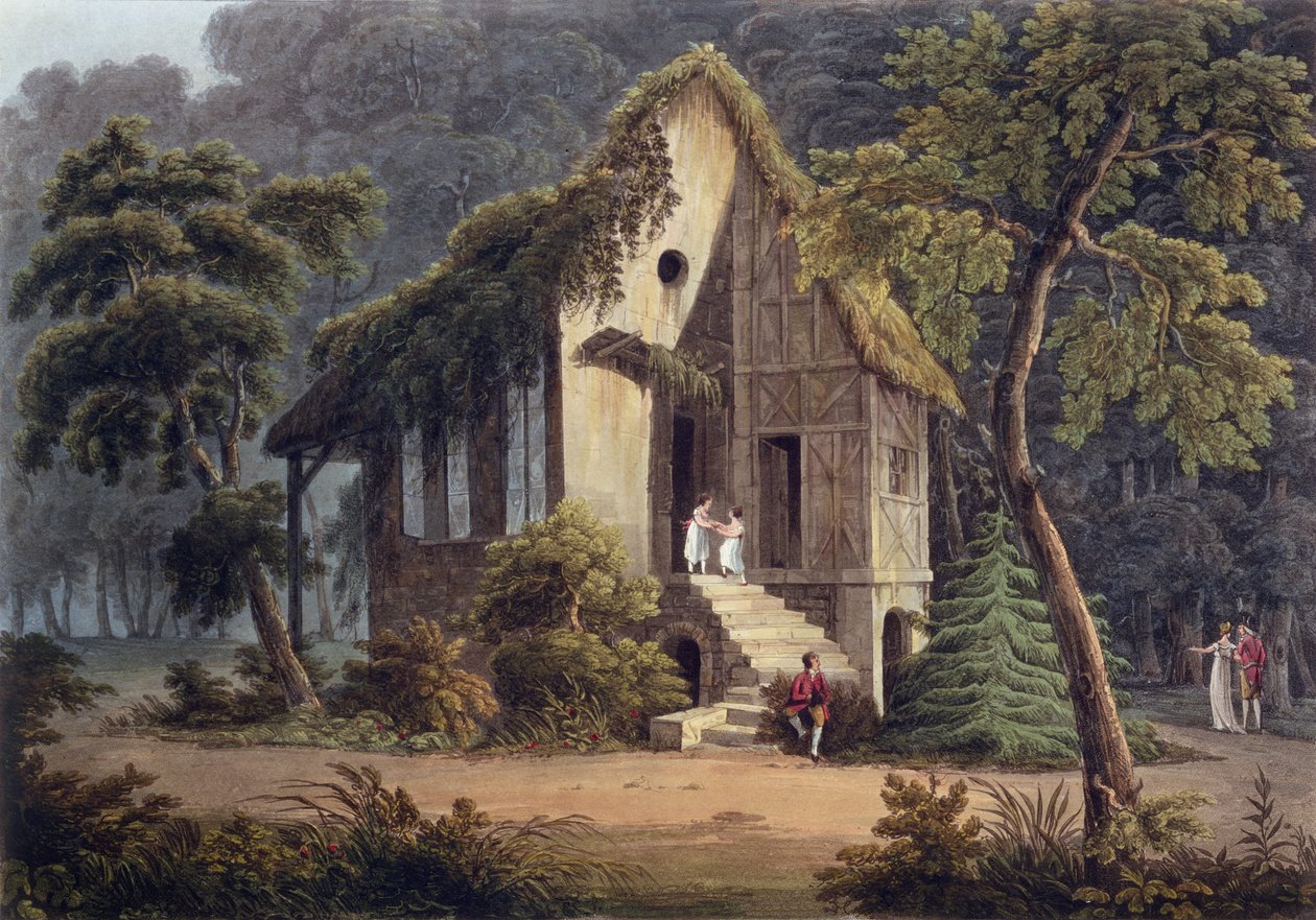 Dronningens Boudoir ved Petit Trianon, illustrasjon for 