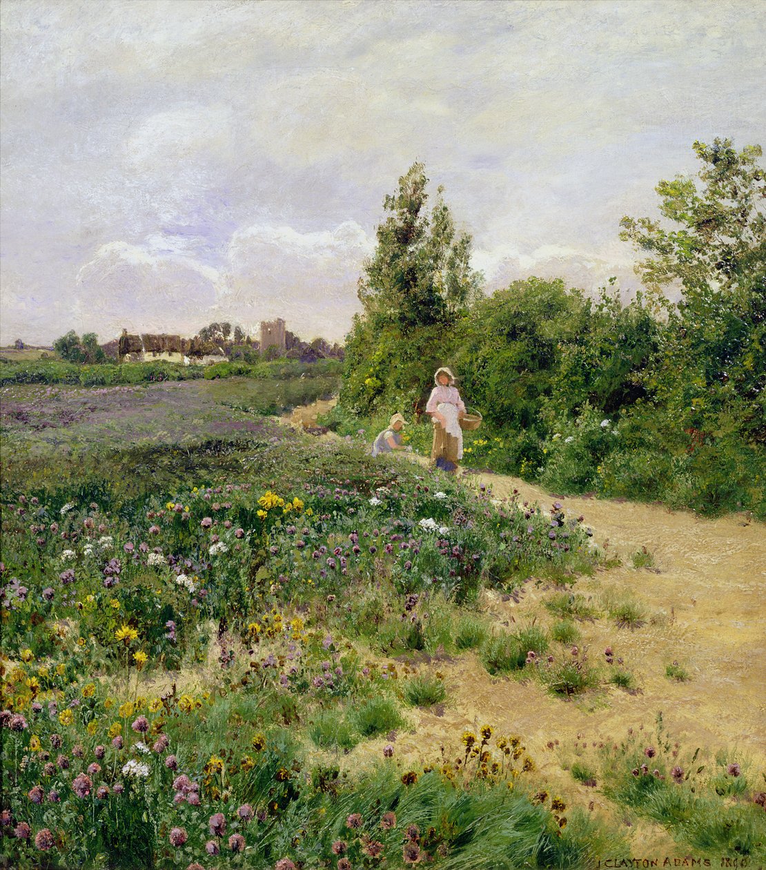 A Surrey Lane, 1890 av John Clayton Adams