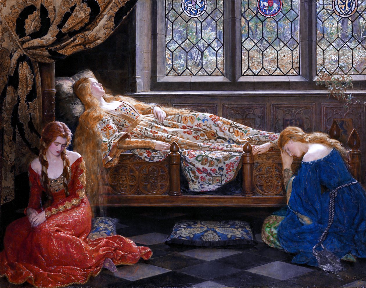 The Sleeping Beauty av John Collier
