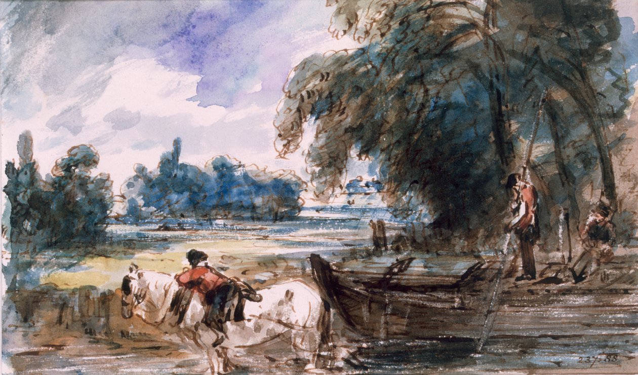 En lekter på Stour av John Constable