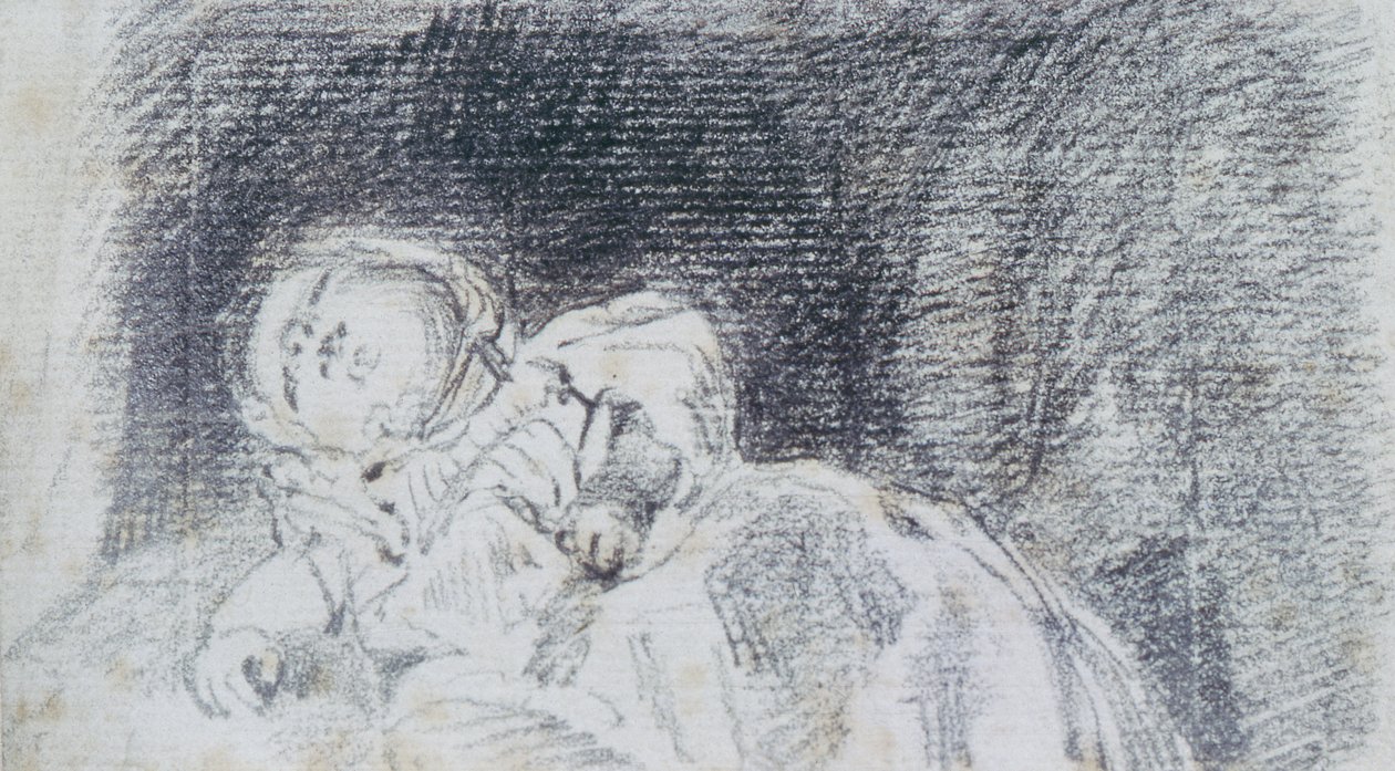 En baby (muligens Maria Louisa Constable) 1819 av John Constable